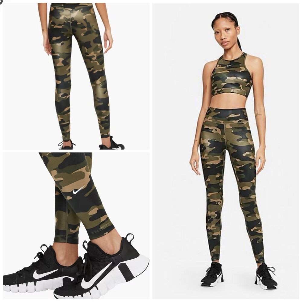 Nike One Dri-FIT Mid Rise Camo Leggings